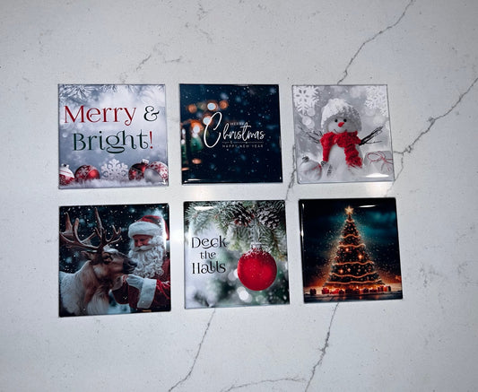 6 Christmas Magnets